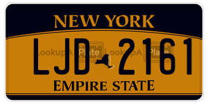 LJD2161 license plate in New York