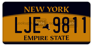 LJE9811  license plate in NY