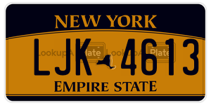 LJK4613  license plate in NY