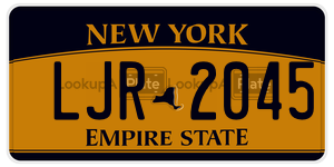LJR2045  license plate in NY