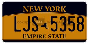 LJS5358  license plate in NY