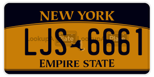 LJS6661  license plate in NY
