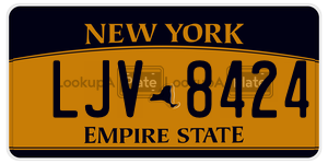 LJV8424  license plate in NY