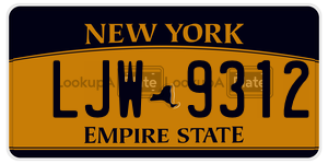 LJW9312  license plate in NY