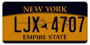 LJX4707  license plate in NY