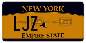 LJZ  license plate in NY
