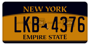 LKB4376  license plate in NY