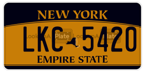 LKC5420 license plate in New York