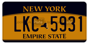 LKC5931 license plate in New York