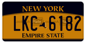 LKC6182 license plate in New York