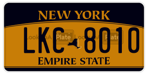 LKC8010  license plate in NY