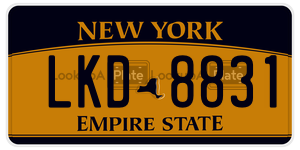 LKD8831 license plate in New York