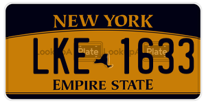 LKE1633  license plate in NY