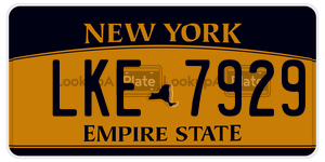 LKE7929 license plate in New York