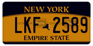 LKF2589 license plate in New York