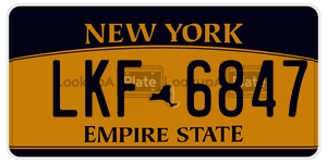 LKF6847  license plate in NY