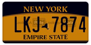 LKJ7874 license plate in New York