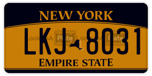LKJ8031 license plate in New York