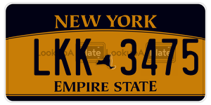 LKK3475  license plate in NY