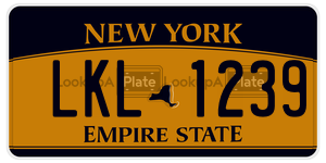 LKL1239  license plate in NY