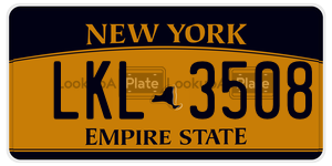 LKL3508  license plate in NY