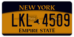 LKL4509  license plate in NY