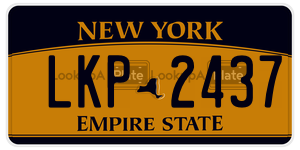 LKP2437 license plate in New York