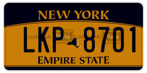LKP8701  license plate in NY