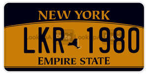 LKR1980  license plate in NY