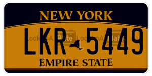 LKR5449  license plate in NY