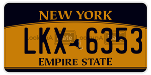LKX6353  license plate in NY