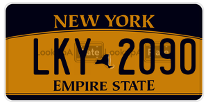 LKY2090 license plate in New York