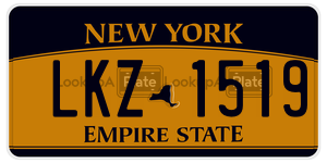 LKZ1519  license plate in NY
