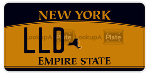 LLD license plate in New York