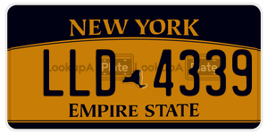 LLD4339 license plate in New York