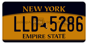 LLD5286  license plate in NY