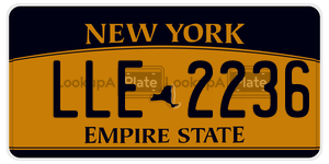 LLE2236  license plate in NY
