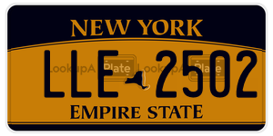LLE2502  license plate in NY