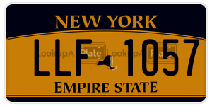 LLF1057  license plate in NY