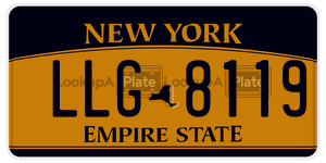 LLG8119  license plate in NY