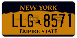 LLG8571  license plate in NY