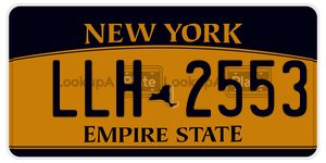 LLH2553  license plate in NY