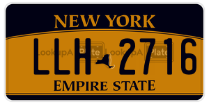 LLH2716  license plate in NY
