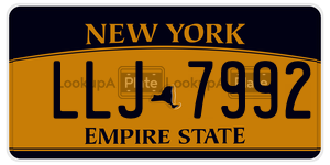 LLJ7992  license plate in NY