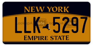 LLK5297 license plate in New York