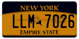 LLM7026  license plate in NY