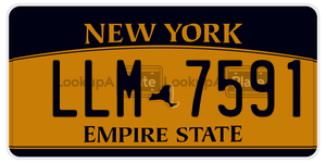 LLM7591  license plate in NY