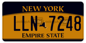 LLN7248  license plate in NY