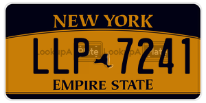LLP7241 license plate in New York