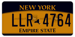 LLR4764 license plate in New York